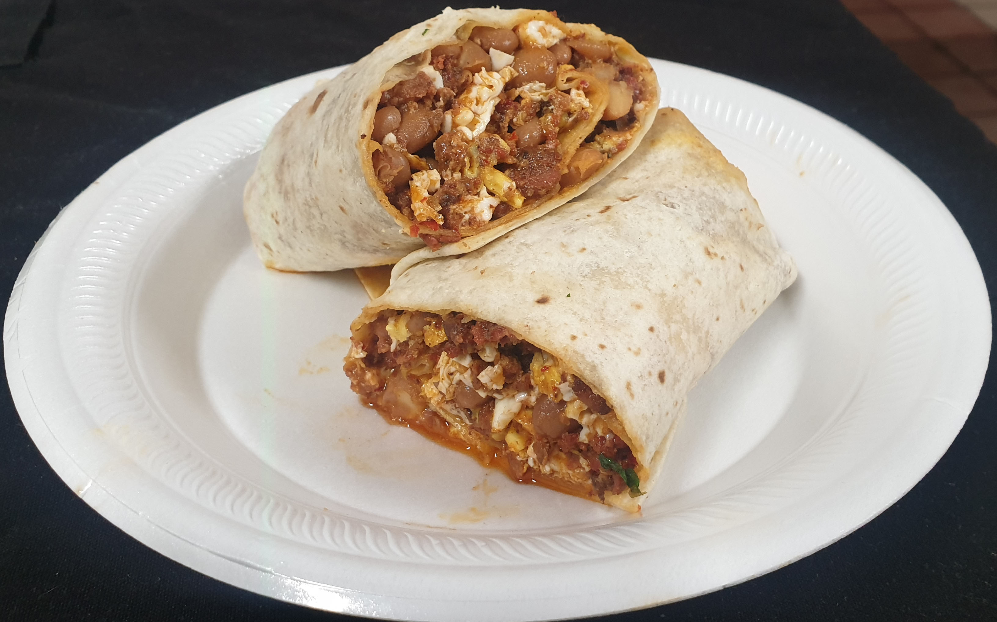 Breakfast burrito at Taco Boy Anaheim